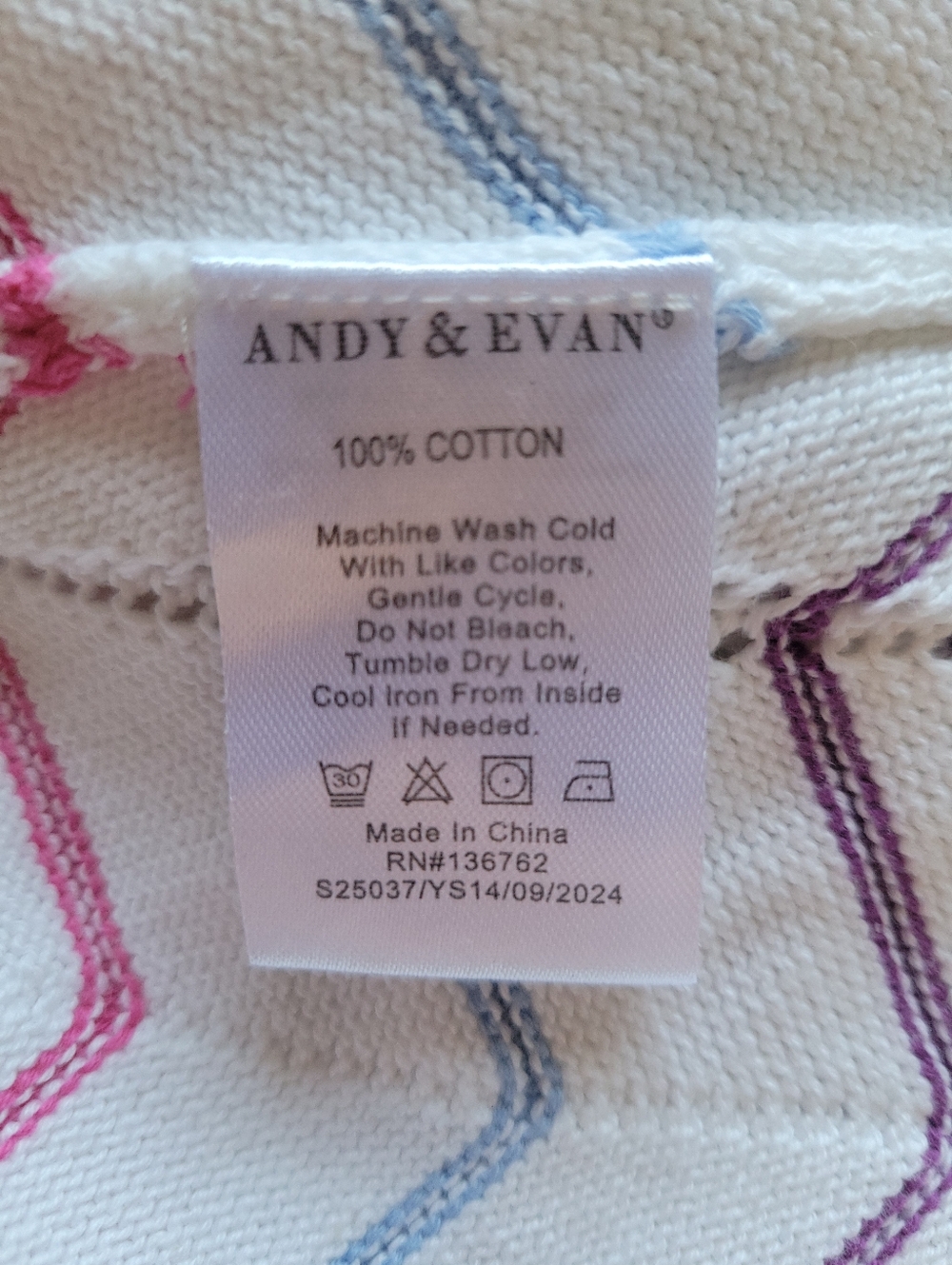 Andy & Evan Girls 12 14 White Crochet Chevron Zigzag Scalloped Knit Mini Dress - Picture 9 of 10